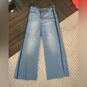 1822 Denim Light Blue Wide Leg Jeans